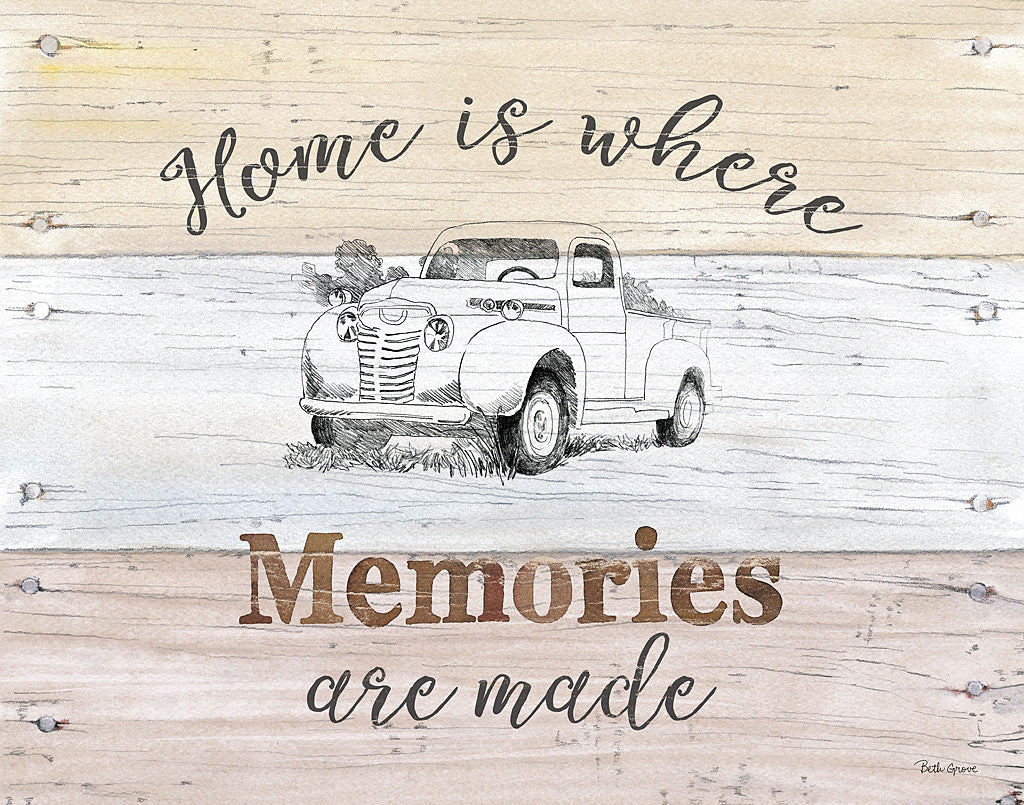 Reproduction of Farmhouse II by Beth Grove - Wall Decor Art