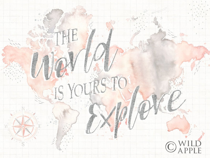 Reproduction of Wonderful World I Crop by Laura Marshall - Wall Decor Art