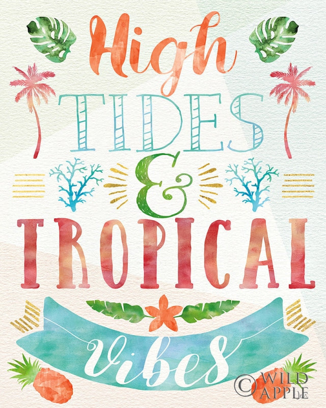 Reproduction of Words of Paradise III by Jess Aiken - Wall Decor Art