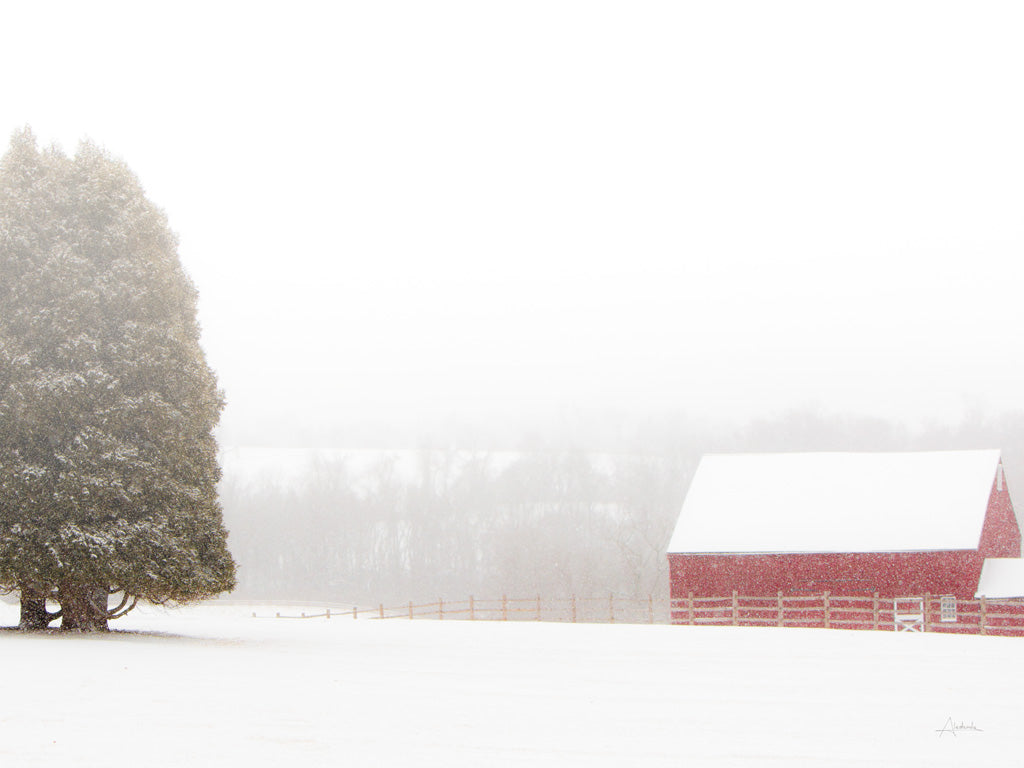 Reproduction of Winter Farm Crop by Aledanda - Wall Decor Art