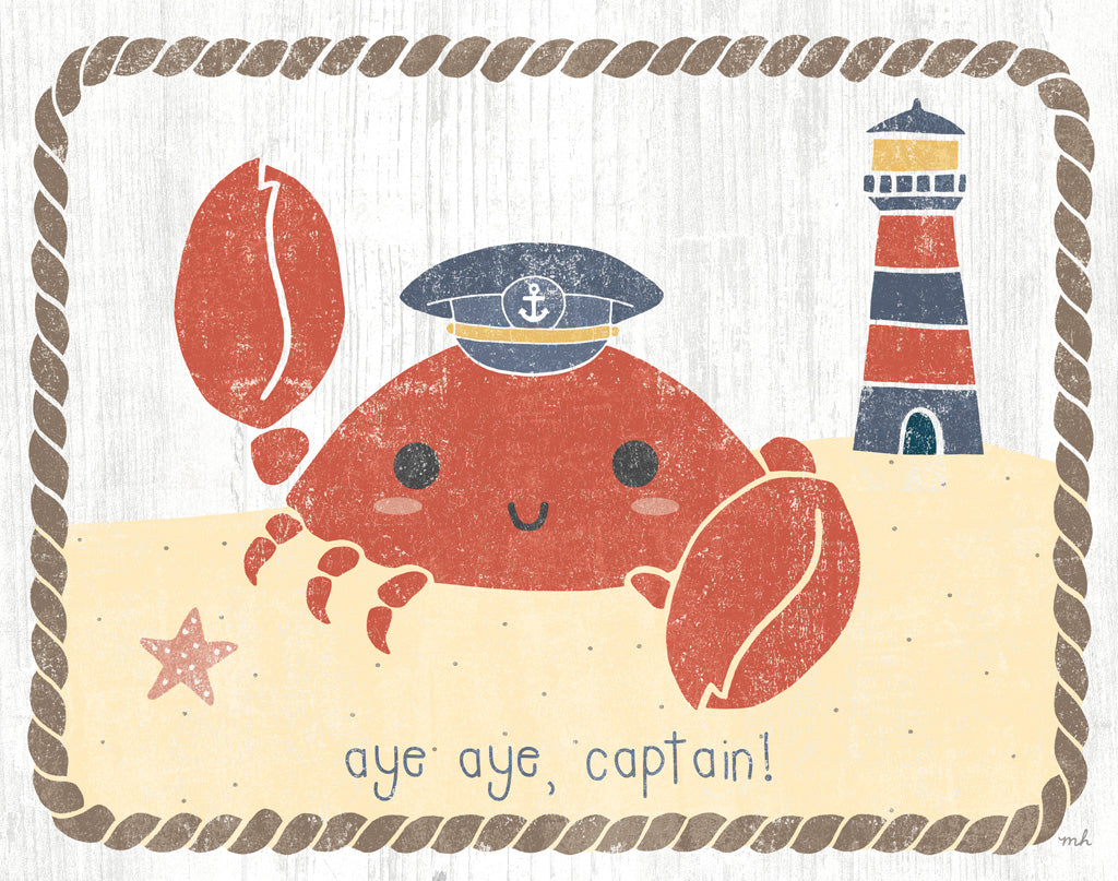 Reproduction of Nautical Friends Crabby Al by Moira Hershey - Wall Decor Art