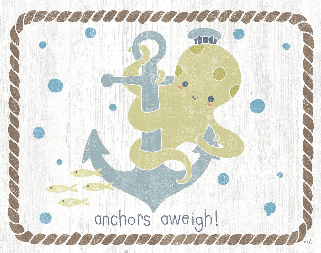 Reproduction of Nautical Friends Anchors of Fun by Moira Hershey - Wall Decor Art