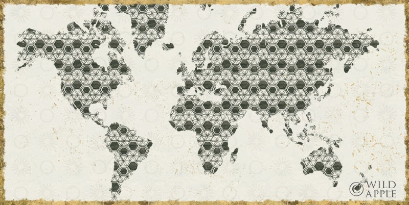 Reproduction of Kami Map v2 by Kathrine Lovell - Wall Decor Art