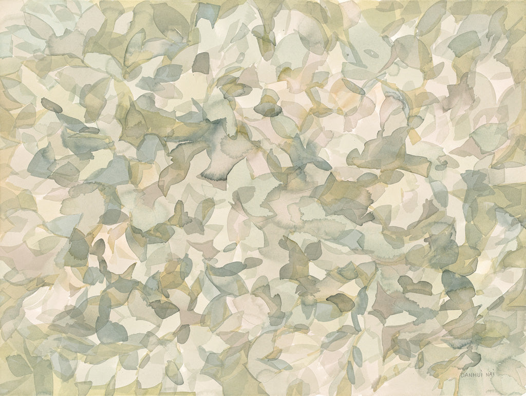 Reproduction of Leafy Abstract by Danhui Nai - Wall Decor Art