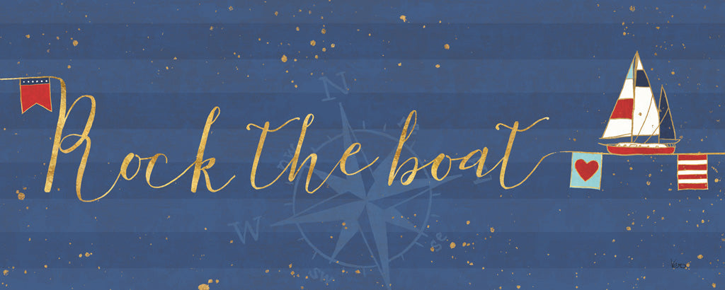 Reproduction of Underlined Nautical VII by Veronique Charron - Wall Decor Art