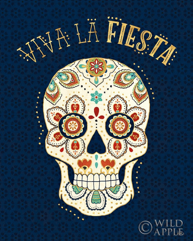 Reproduction of La Vida Loca IV Blue by Veronique Charron - Wall Decor Art