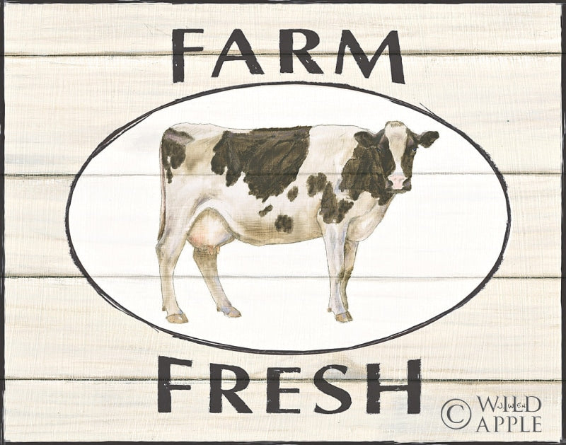 Reproduction of Country Cow IV by James Wiens - Wall Decor Art