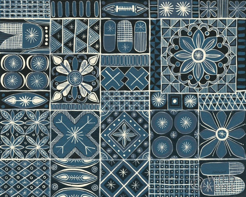 Reproduction of Adire VII Cream by Kathrine Lovell - Wall Decor Art