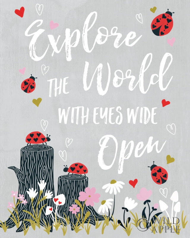 Reproduction of Lovebug I Crop by Laura Marshall - Wall Decor Art