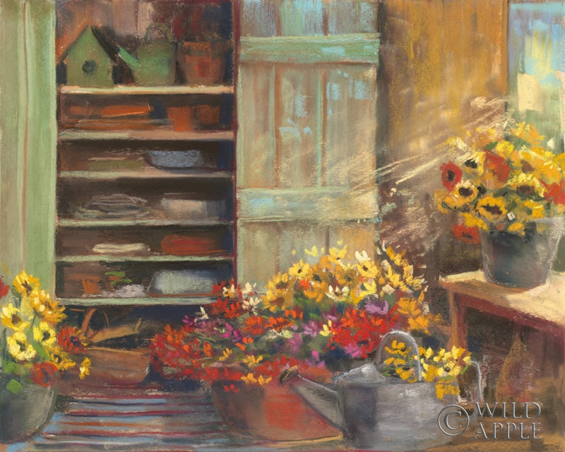 Reproduction of Gardeners Cabinet by Carol Rowan - Wall Decor Art