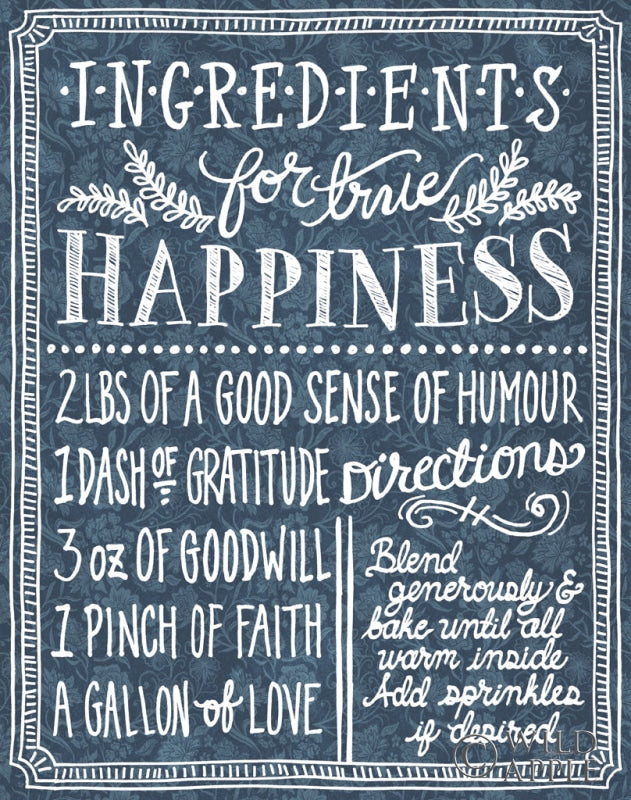 Reproduction of Ingredients for Life Ditzy Floral Blue II v2 by Mary Urban - Wall Decor Art