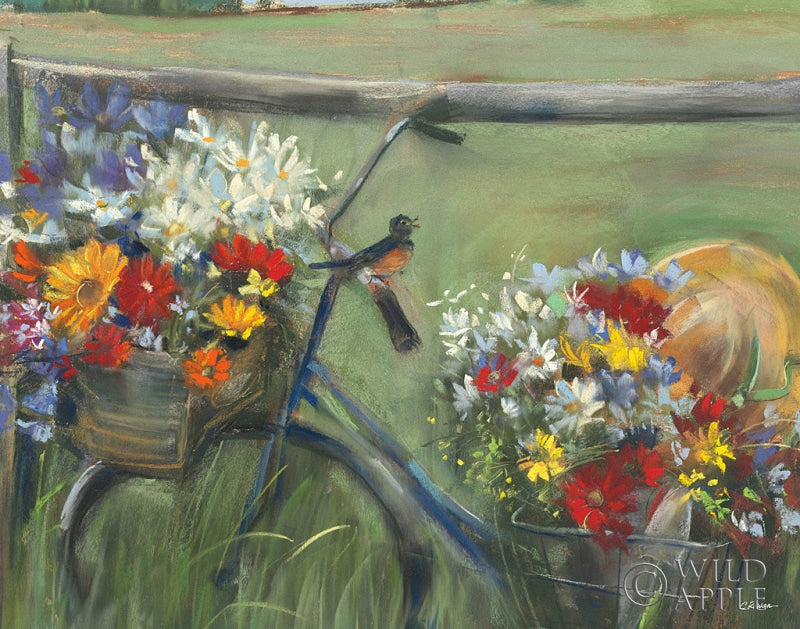 Reproduction of Karens Bicycle Crop by Carol Rowan - Wall Decor Art