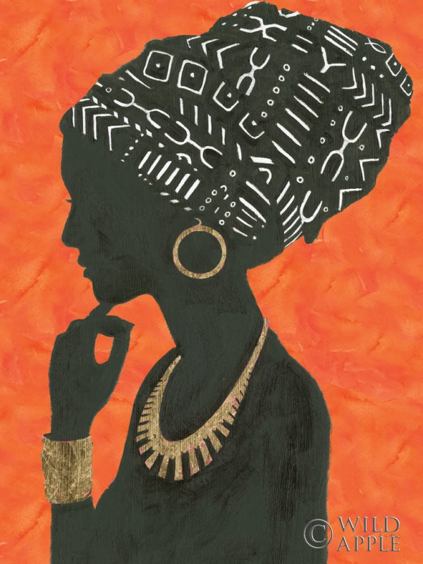 Reproduction of Graceful Majesty II Orange Crop by Emily Adams - Wall Decor Art