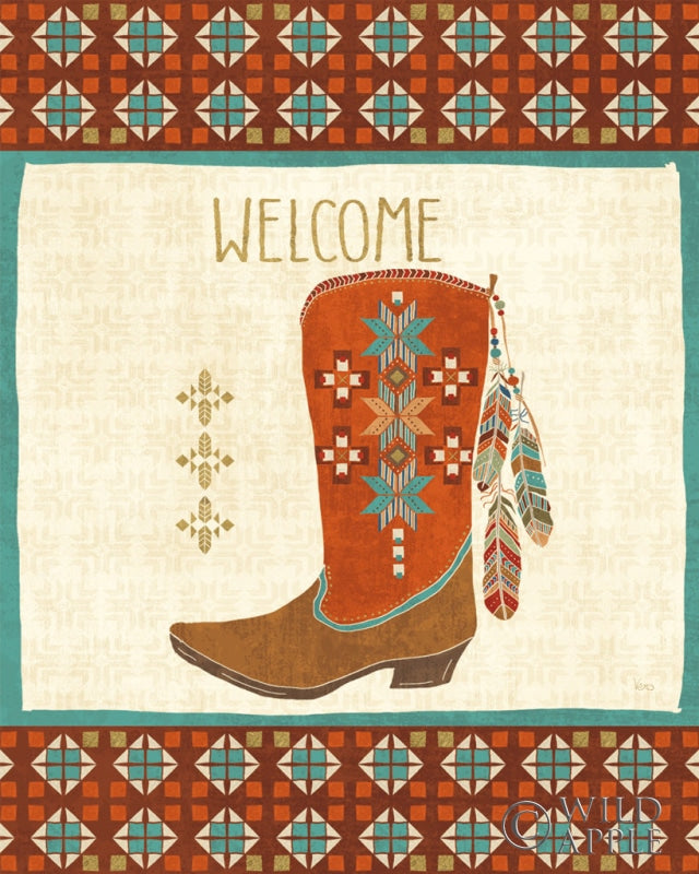 Reproduction of Southwest at Heart IV Welcome by Veronique Charron - Wall Decor Art