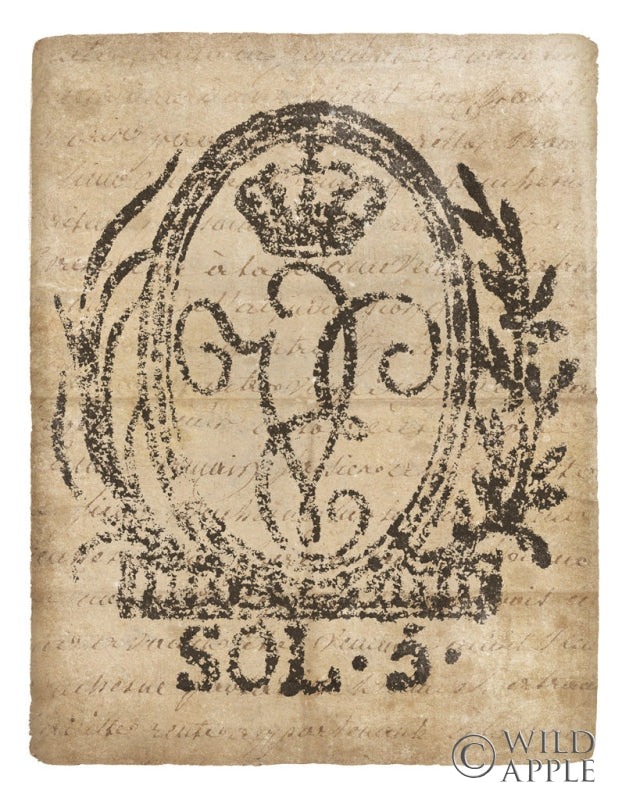 Reproduction of Vintage Seal III v2 by Wild Apple Portfolio - Wall Decor Art