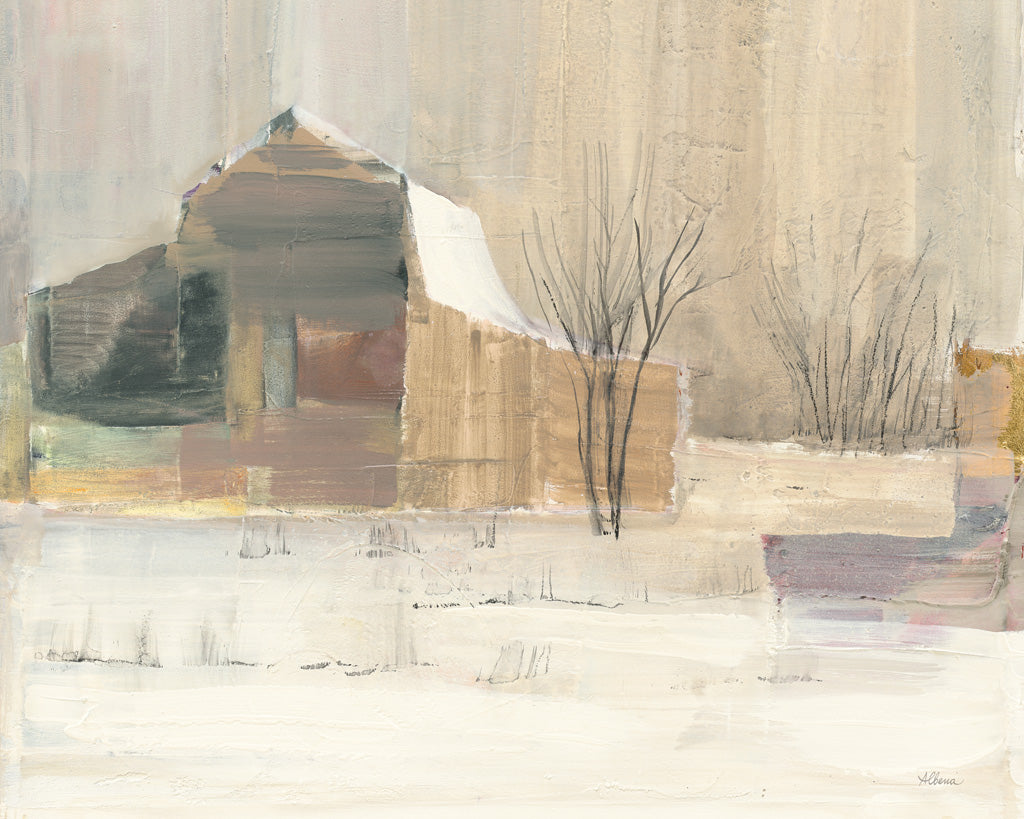 Reproduction of Winter on the Farm Neutral Crop by Albena Hristova - Wall Decor Art