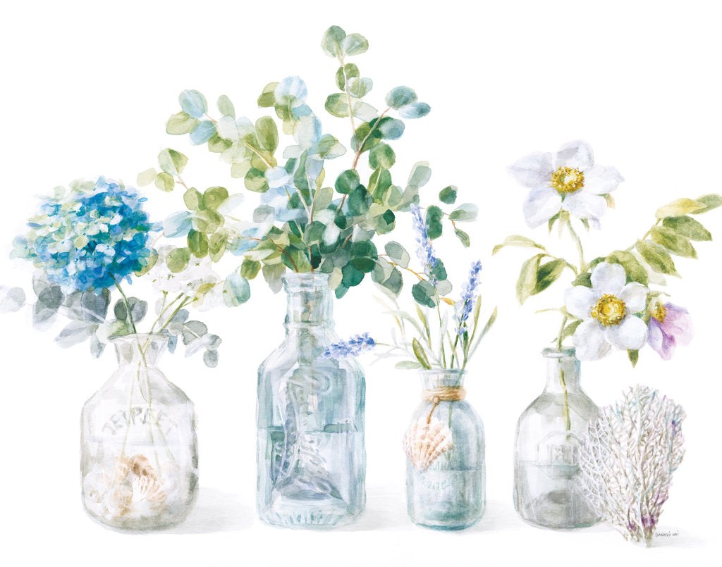 Reproduction of Beach Flowers I Crop by Danhui Nai - Wall Decor Art