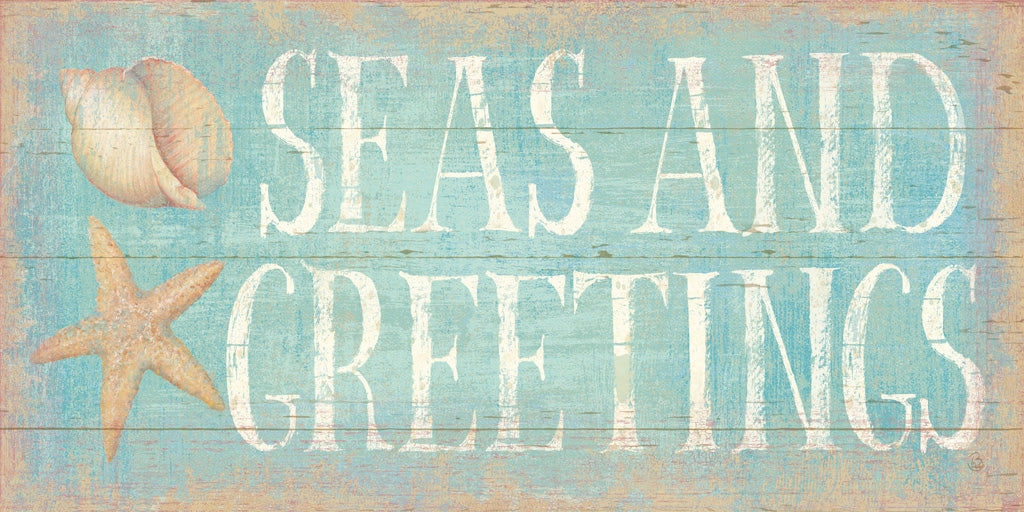 Reproduction of Pastel Coast Greetings by Daphne Brissonnet - Wall Decor Art