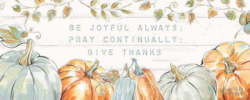 Reproduction of Pumpkin Patch XV by Daphne Brissonnet - Wall Decor Art