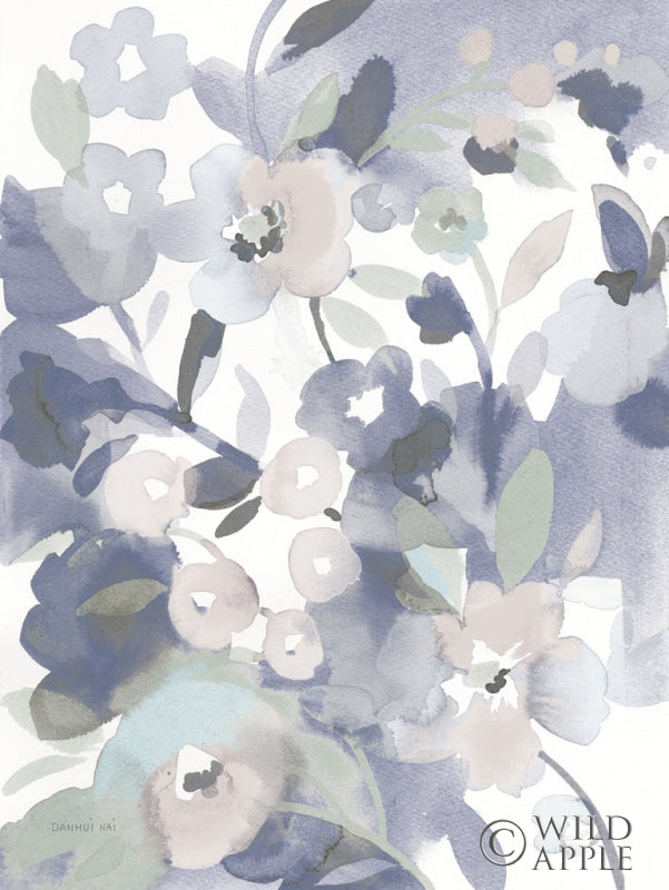 Reproduction of Jewel Garden II Blue by Danhui Nai - Wall Decor Art