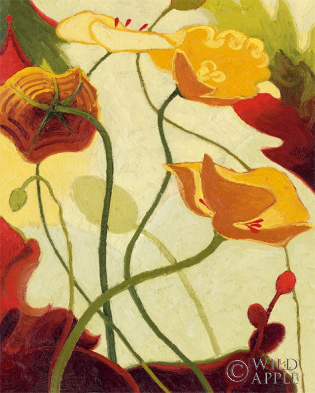 Reproduction of Tres Vignes III by Shirley Novak - Wall Decor Art