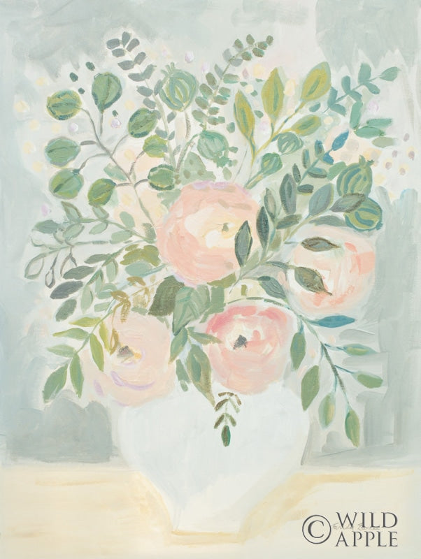 Reproduction of Blushing Bouquet by Farida Zaman - Wall Decor Art