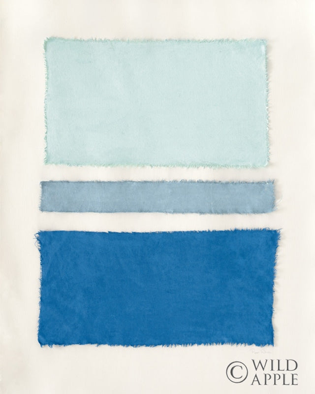 Reproduction of Painted Weaving V Pacific Blue by Piper Rhue - Wall Decor Art