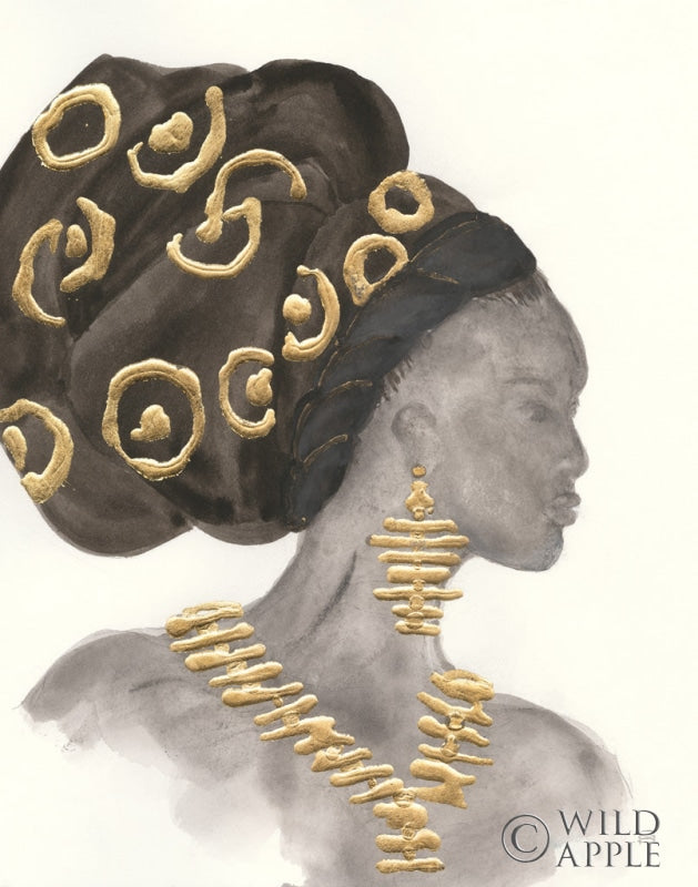 Reproduction of Headdress Beauty I Crop by Chris Paschke - Wall Decor Art