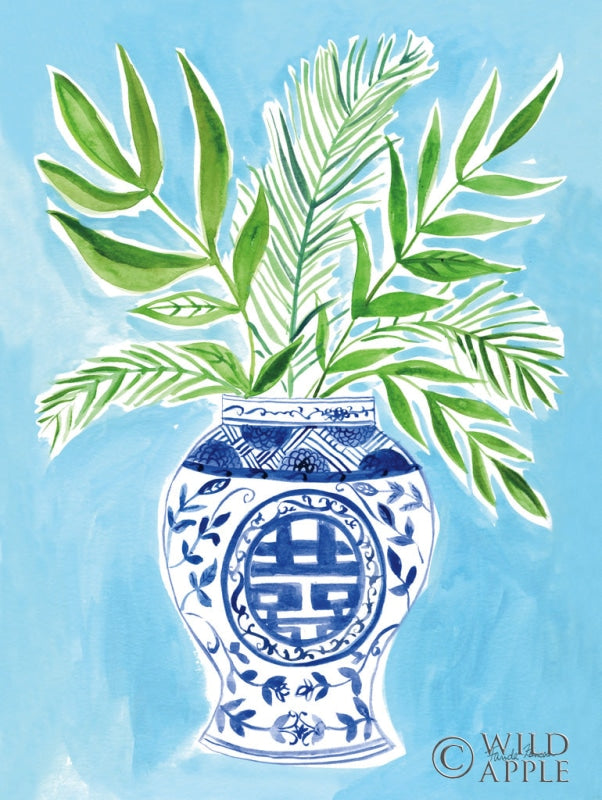 Reproduction of Elegant Chinoiserie II by Farida Zaman - Wall Decor Art