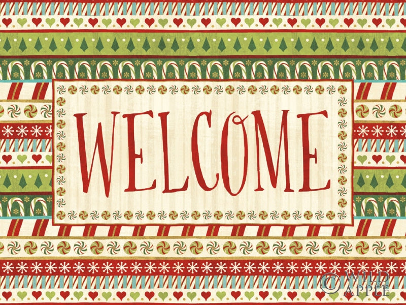 Reproduction of Snowman Candyland V v2 by Veronique Charron - Wall Decor Art