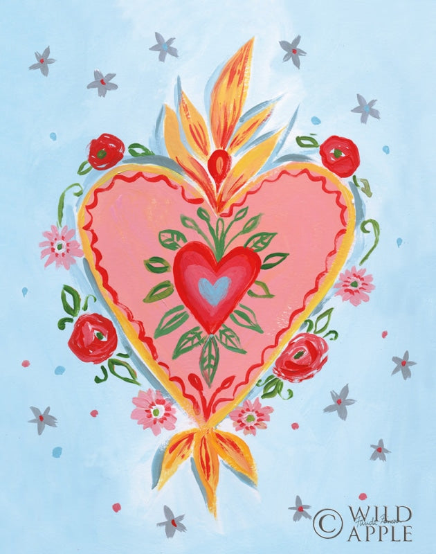 Reproduction of Fridas Heart III by Farida Zaman - Wall Decor Art