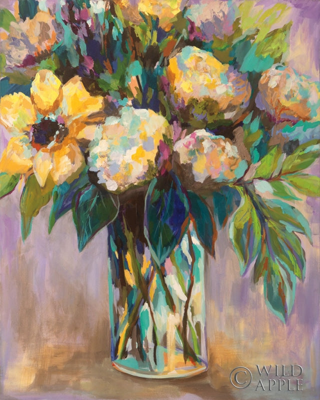 Reproduction of Summmer Floral by Jeanette Vertentes - Wall Decor Art