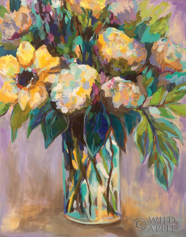 Reproduction of Summer Floral by Jeanette Vertentes - Wall Decor Art