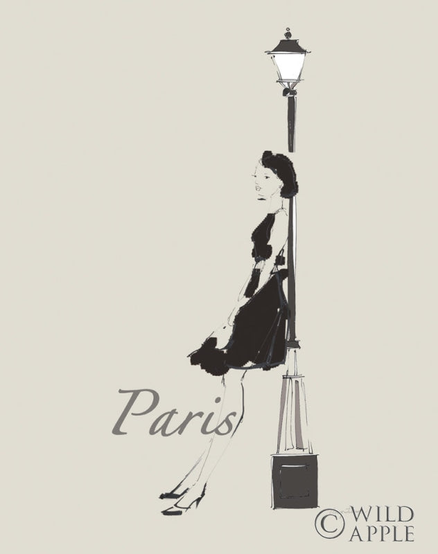 Reproduction of French Chic III Black by Avery Tillmon - Wall Decor Art