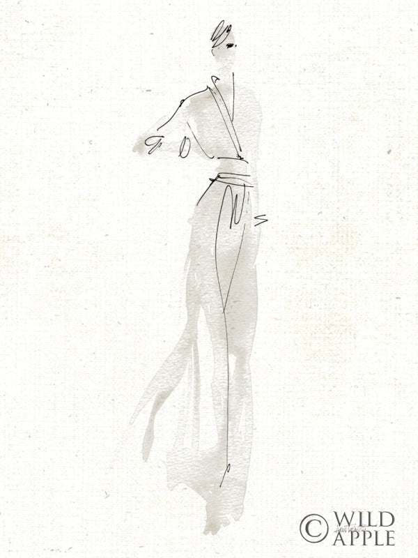 Reproduction of La Fashion IV Gray v2 by Anne Tavoletti - Wall Decor Art