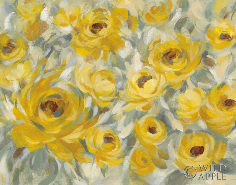 Reproduction of Yellow Roses Crop by Silvia Vassileva - Wall Decor Art