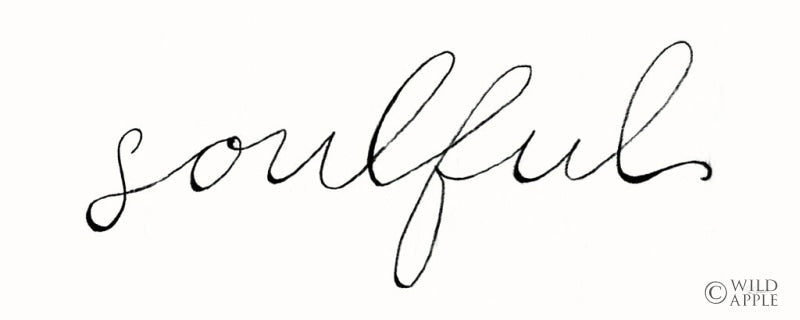 Reproduction of Soulful on White by Sue Schlabach - Wall Decor Art