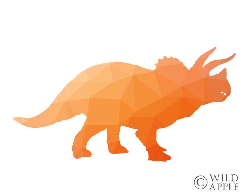 Reproduction of Geo Dinosaur III by Wild Apple Portfolio - Wall Decor Art