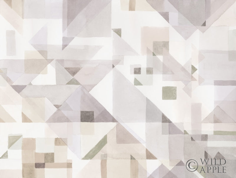 Reproduction of Try Angles I Neutral Sage by Danhui Nai - Wall Decor Art