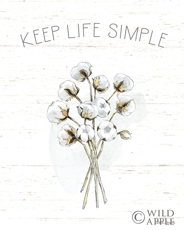 Reproduction of Farmhouse Cotton IV by Beth Grove - Wall Decor Art