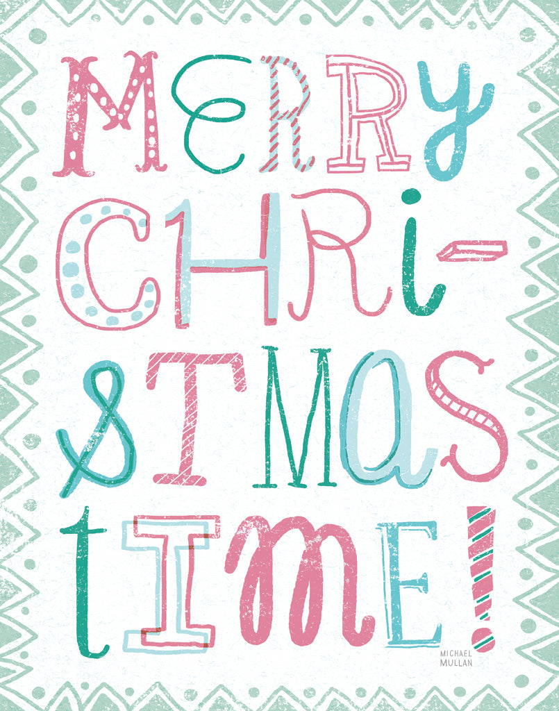 Reproduction of Merry Christmastime Vintage by Michael Mullan - Wall Decor Art