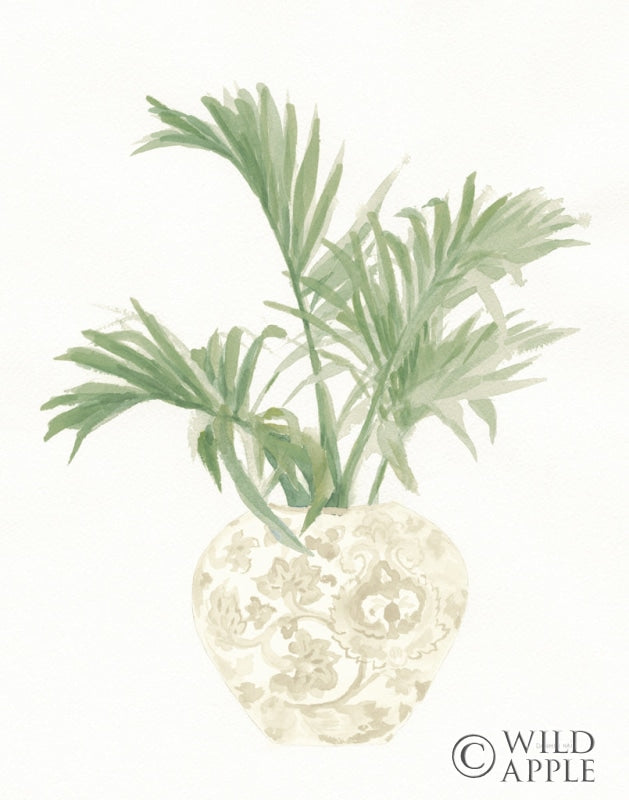 Reproduction of Palm Chinoiserie II Sage by Danhui Nai - Wall Decor Art