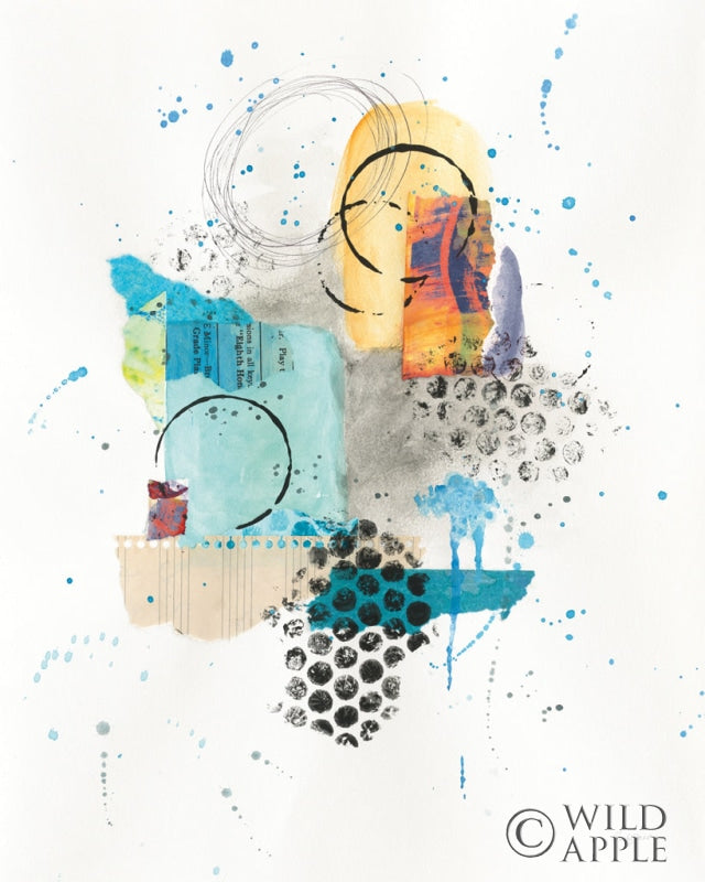 Reproduction of Abstract Skyline II Indigo by Courtney Prahl - Wall Decor Art