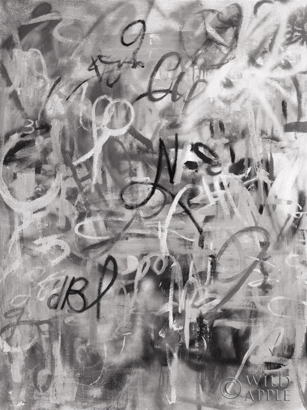 Reproduction of Graffiti Freedom Monochromatic by Danhui Nai - Wall Decor Art