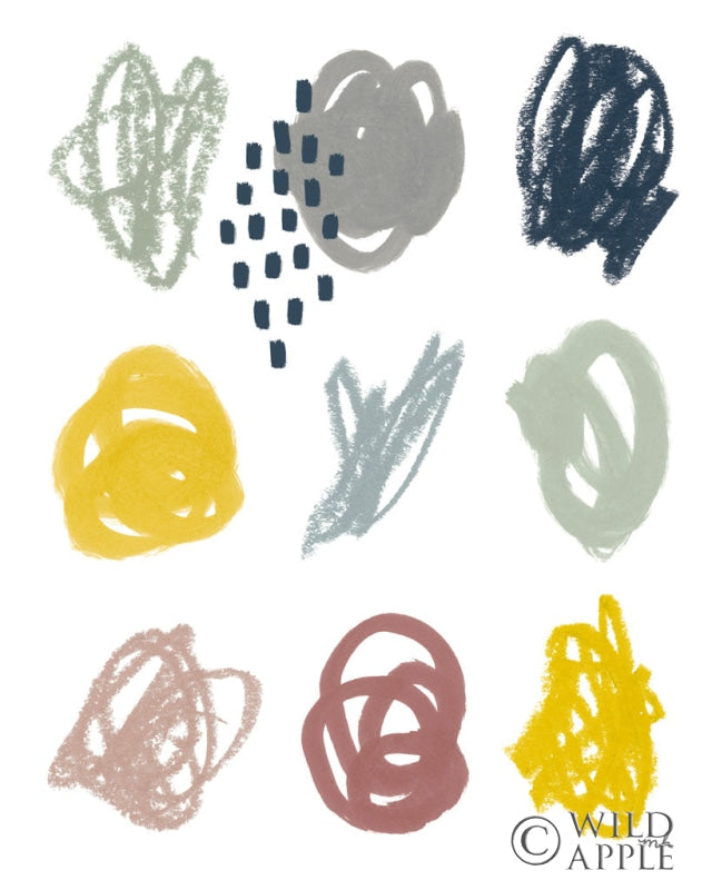 Reproduction of Scribble II by Moira Hershey - Wall Decor Art