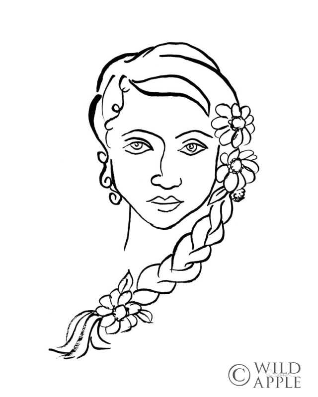 Reproduction of Ink Women II by Sue Schlabach - Wall Decor Art