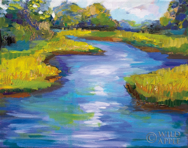 Reproduction of Barn Island by Jeanette Vertentes - Wall Decor Art