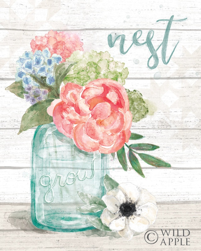 Reproduction of Pastel Flower Market II by Mary Urban - Wall Decor Art