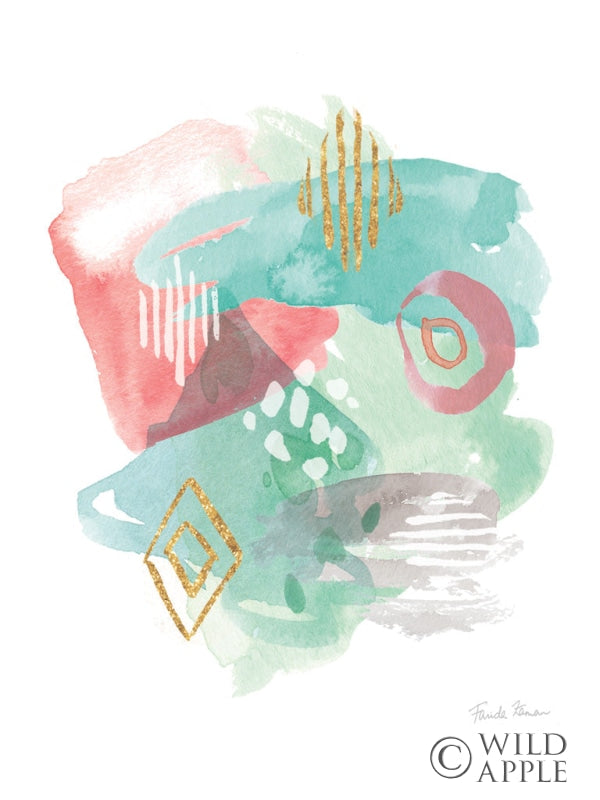 Reproduction of Faridas Abstract III v2 by Farida Zaman - Wall Decor Art