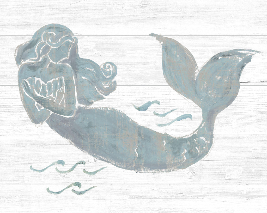 Reproduction of On the Waves II Light Plank Gray by Sue Schlabach - Wall Decor Art